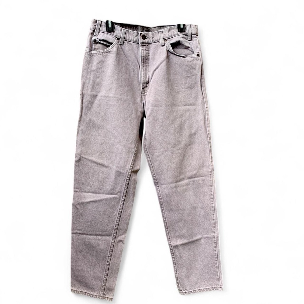 Levi's 550 Orange Tab Relaxed Tapered Leg Jeans Gray W33XL31 USA Vintage 1990's
